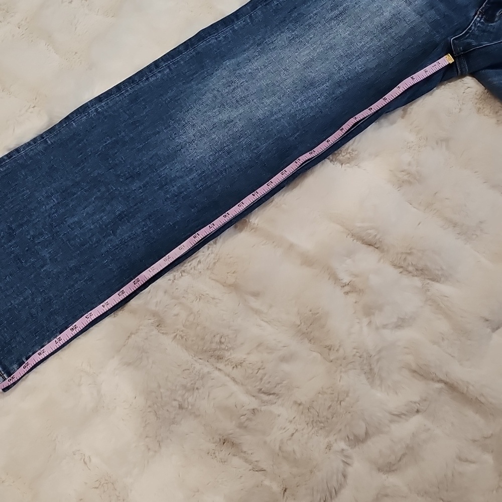 Vervet Blue Wide Leg Jeans High Rise Flare Denim Medium Wash - Picture 7 of 10